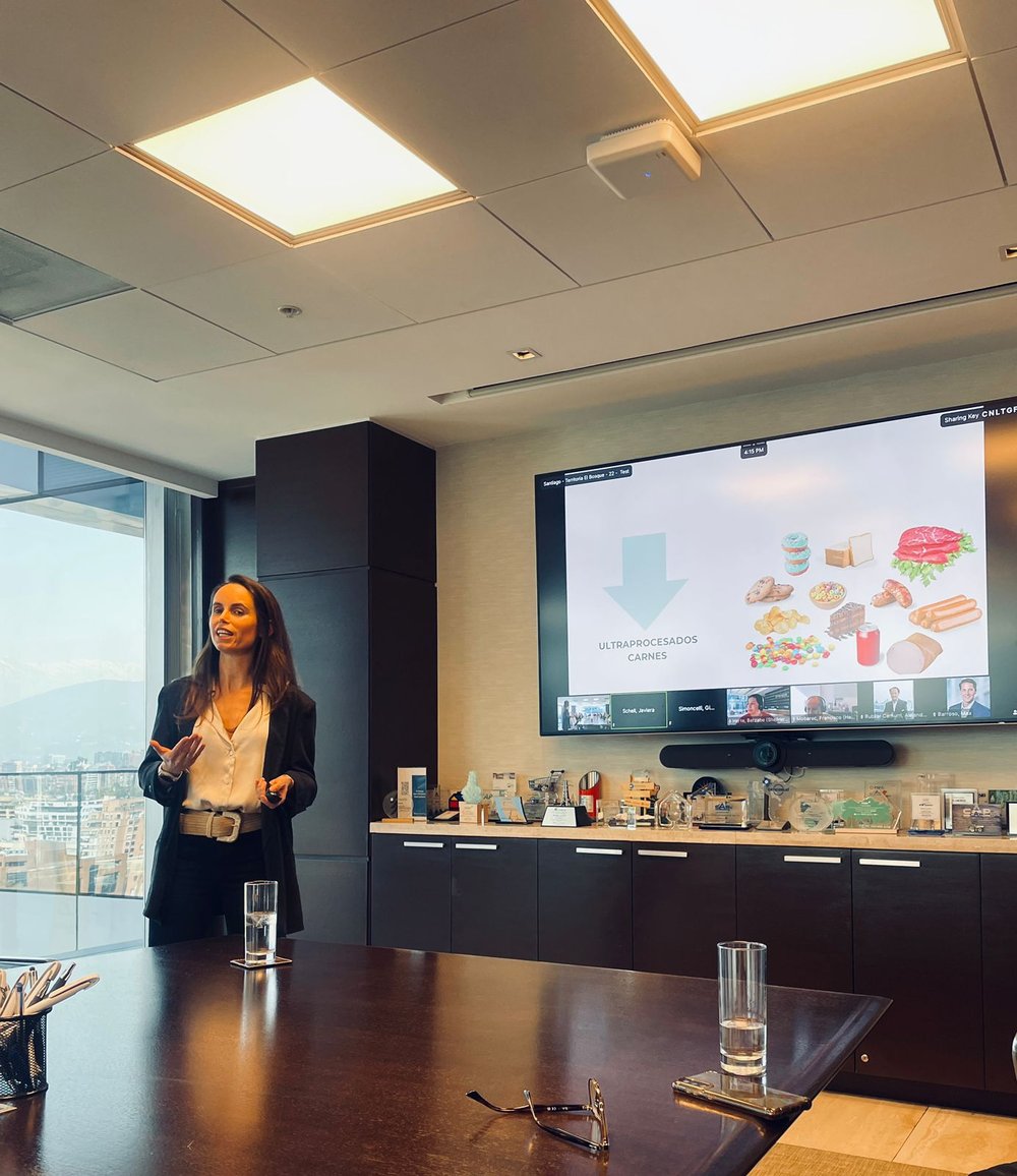 Charla de estilo de vida saludable en el banco JP Morgan Chile